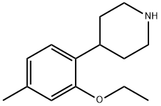 Piperidine, 4-(2-ethoxy-4-methylphenyl)- (9CI) 结构式