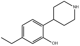 Phenol, 5-ethyl-2-(4-piperidinyl)- (9CI) 结构式