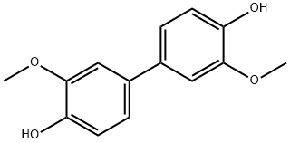 3,3'-Dimethoxy-4,4'-dihydroxybiphenyl 结构式
