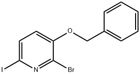 3-(Benzyloxy)-2-bromo-6-iodopyridine 结构式