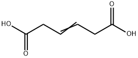 反式-2-丁烯-1,4-二甲酸 结构式