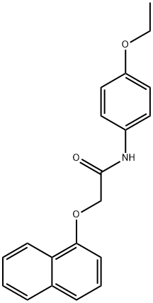 N-(4-ethoxyphenyl)-2-(1-naphthyloxy)acetamide 结构式