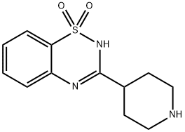 3-(哌啶-4-基)-2H-苯并[E][1,2,4]噻二嗪 1,1-二氧化物 结构式