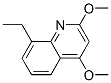 Quinoline, 8-ethyl-2,4-dimethoxy- (9CI) 结构式