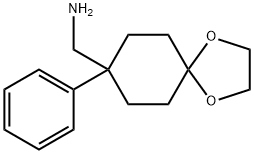 (8-苯基-1,4-二氧杂螺[4.5]癸烷-8-基)甲胺 结构式