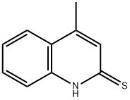 4-甲基喹啉-2-硫醇 结构式