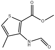 2-Thiophenecarboxylicacid,3-(formylamino)-4-methyl-,methylester(9CI) 结构式