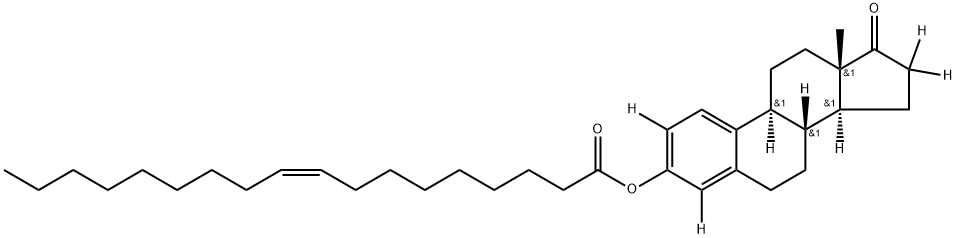 雌酮3-油酸酯-D4 结构式