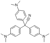 4-(N,N-DIMETHYLAMINO)-A,A-BIS[4-(DIMETHYL AMINO)PHENYL]-BENZENE ACETONITRILE 结构式