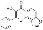 3-Hydroxy-2-phenyl-4H-furo[2,3-h]-1-benzopyran-4-one 结构式