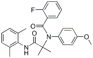 Benzamide, N-[2-[(2,6-dimethylphenyl)amino]-1,1-dimethyl-2-oxoethyl]-2-fluoro-N-(4-methoxyphenyl)- (9CI) 结构式