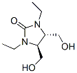 2-Imidazolidinone,1,3-diethyl-4,5-bis(hydroxymethyl)-,(4S,5S)-(9CI) 结构式