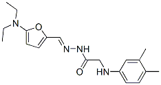 Glycine,  N-(3,4-dimethylphenyl)-,  [[5-(diethylamino)-2-furanyl]methylene]hydrazide  (9CI) 结构式