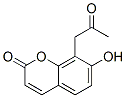 2H-1-Benzopyran-2-one, 7-hydroxy-8-(2-oxopropyl)- (9CI) 结构式