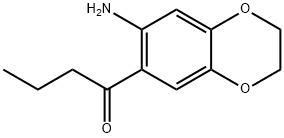 1-(7-氨基-2,3-二氢苯并[B][1,4]二噁英-6-基)丁烷-1-酮 结构式