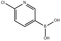 2-氯-5-吡啶硼酸 结构式