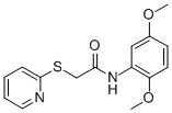 N-(2,5-DIMETHOXYPHENYL)-2-(2-PYRIDINYLSULFANYL)ACETAMIDE 结构式