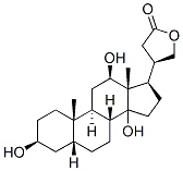 (5beta)-3beta,12beta,14-trihydroxycardanolide  结构式