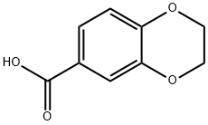 2,3-二氢-1,4-苯并二烷-6-羧酸 结构式