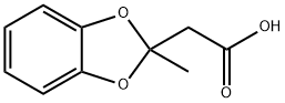 2-Methyl-1,3-benzodioxole-2-acetic acid 结构式