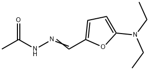 Acetic  acid,  [[5-(diethylamino)-2-furanyl]methylene]hydrazide  (9CI) 结构式