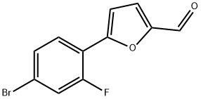 5-(4-溴-2-氟苯)-2-呋喃醛 结构式