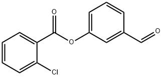 (3-甲烷酰苯基)2-氯苯甲酸酯 结构式