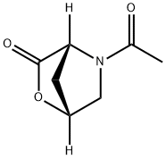2-Oxa-5-azabicyclo[2.2.1]heptan-3-one, 5-acetyl-, (1R,4R)- (9CI) 结构式