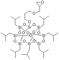 1 - (3 -缩水甘油醚)丙氧基- 3 ,5,7,9,11,13,15 -取代七异丁基 结构式