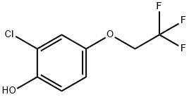 2-CHLORO-4-(2,2,2-TRIFLUOROETHOXY)PHENOL 结构式