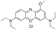 3,7-bis(diethylamino)-1-methoxyphenoxazin-5-ium chloride 结构式