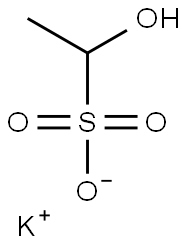 potassium 1-hydroxyethanesulphonate  结构式