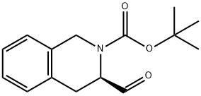 (R)-3-甲酰基-3,4-二氢异喹啉-2(1H)-羧酸叔丁酯 结构式