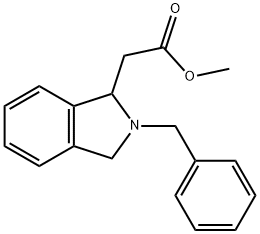 2-(2-苄基异吲哚啉-1-基)乙酸甲酯 结构式