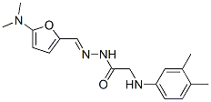 Glycine,  N-(3,4-dimethylphenyl)-,  [[5-(dimethylamino)-2-furanyl]methylene]hydrazide  (9CI) 结构式