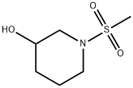 1-(Methylsulfonyl)-3-piperidinol 结构式