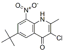 4(1H)-Quinolinone,  3-chloro-6-(1,1-dimethylethyl)-2-methyl-8-nitro- 结构式