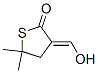 2(3H)-Thiophenone, dihydro-3-(hydroxymethylene)-5,5-dimethyl- (9CI) 结构式