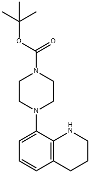 1-Boc-4-(1,2,3,4-tetrahydroquinolin-8-yl)piperazine 结构式