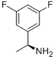 (AS)-3,5-二氟-A-甲基-苯甲胺 结构式