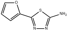 5-呋喃-2-基[1,3,4]噻二唑-2-胺 结构式