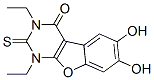 Benzofuro[2,3-d]pyrimidin-4(1H)-one,  1,3-diethyl-2,3-dihydro-6,7-dihydroxy-2-thioxo- 结构式