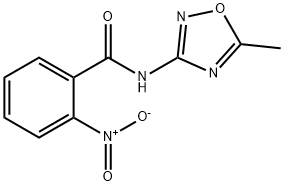 Benzamide, N-(5-methyl-1,2,4-oxadiazol-3-yl)-2-nitro- (9CI) 结构式