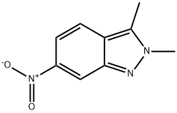 2,3-二甲基-6-硝基吲唑 结构式