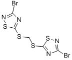 BIS(3-BROMO-1,2,4-THIADIAZOL-5-YLTHIO)METHANE 结构式