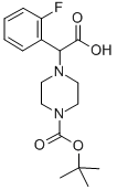 2-(4-BOC-哌嗪)-2-(2-氟苯基)乙酸 结构式