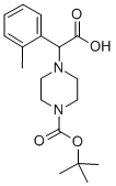 2-(4-BOC-PIPERAZINYL)-2-(2-METHYLPHENYL)ACETIC ACID 结构式