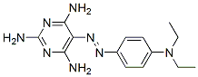 5-[[p-(Diethylamino)phenyl]azo]pyrimidine-2,4,6-triamine 结构式