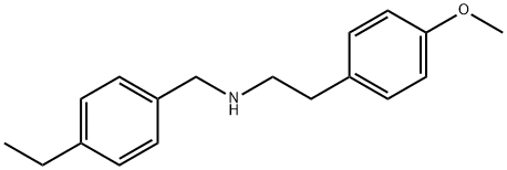 N-(4-乙基苄基)-2-(4-甲氧基苯基)乙-1-胺 结构式