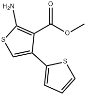 2-氨基-4-噻吩-2-基-噻吩-3-甲酸甲酯 结构式
